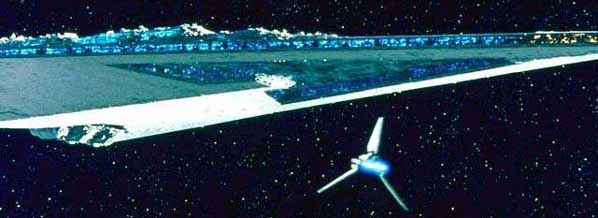 la navette de Dark Vador retourne vers l'Executor